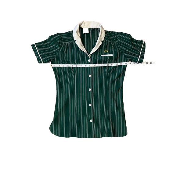 Vintage McDonald's Uniform Top Crest 1983 Size‎ 6 Green USA Made - Picture 3 of 8